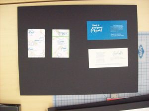 presentation board with design package