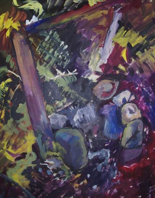 vancouver waterfall painting vancouver waterfall painting