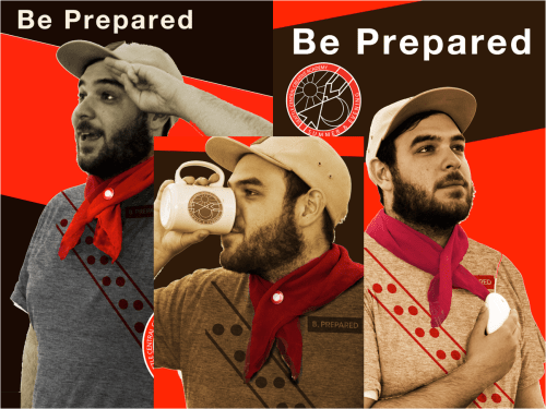 boy scout shoot Anthony Roma be prepared red scarf