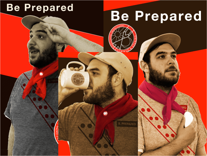 boy scout shoot Anthony Roma be prepared red scarf