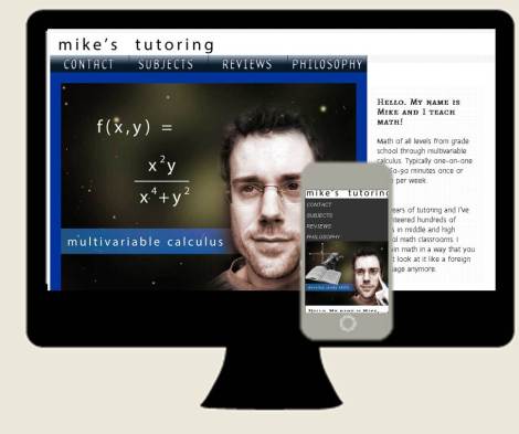 mikes responsive website