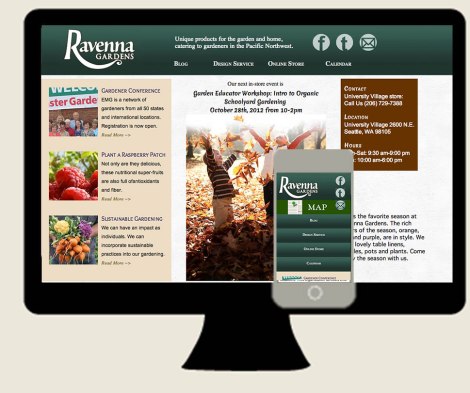 Ravenna Gardens Desktop Mobile Screenshots