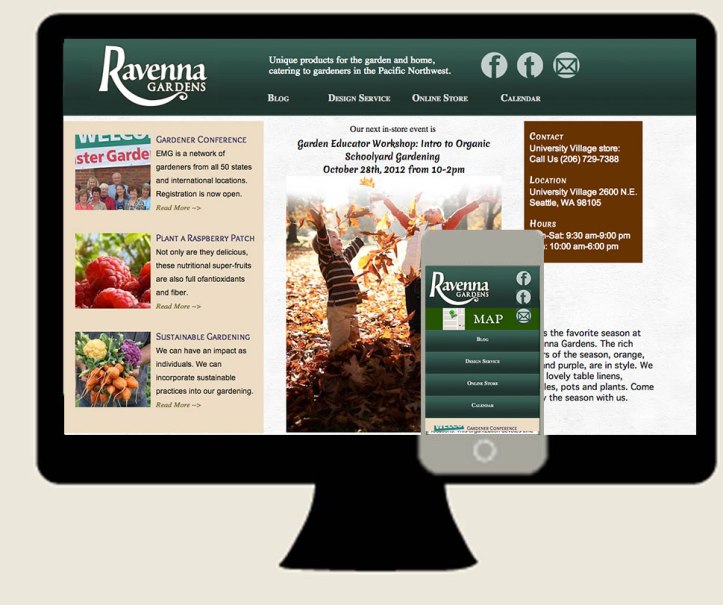 Ravenna Gardens Desktop Mobile Screenshots