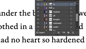 vector type on layers ai