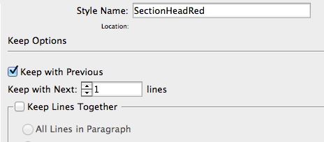 how to keep sectionheads together