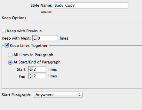 how to keep paragraphs together a bit