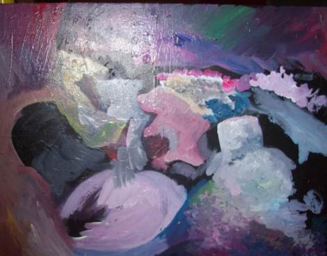 underpainting for waterfall