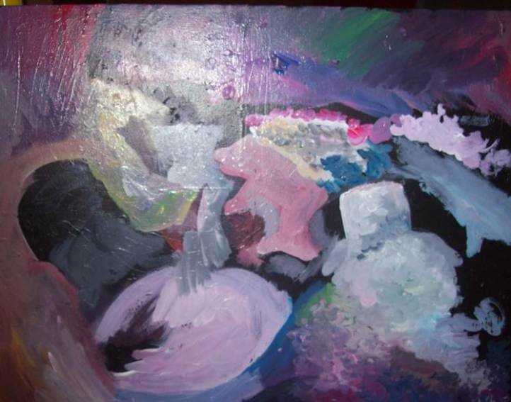 underpainting for waterfall