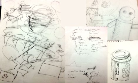 Sketches for the poster