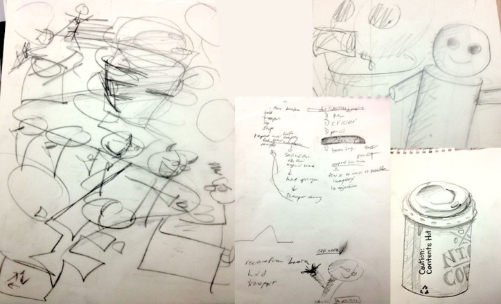 Sketches for the poster