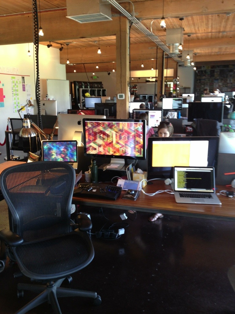 Substantial's rows of workstations Substantial's rows of workstations