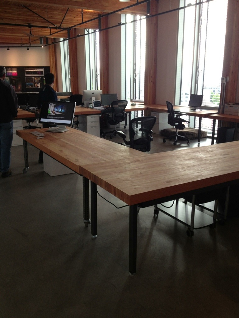 Intentional Future's work pod set-up Intentional Future's work pod set-up