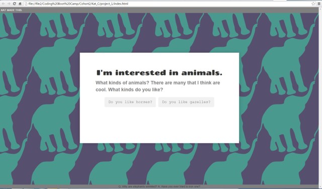 three-page-website-animals