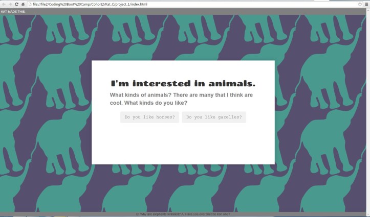 three-page-website-animals